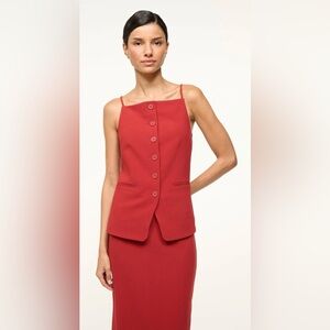 Staud | Una Top | Rouge | Women’s Size‎ XS